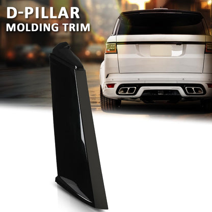 G-PLUS Rear Outside D Pillar Finish Molding Trim Left Side Compatible with Range Rover L405 2013-2021 Glossy Black