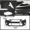 Chrome Steel Front Bumper Lower Face Bar with Fog Light Holes Compatible with Ford F150 Fit Lincoln Mark LT 2006 2007 2008 FO1002399