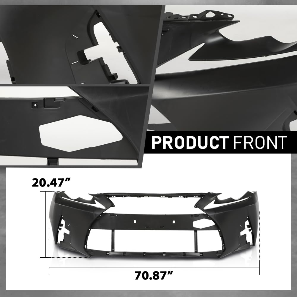 Chrome Steel Front Bumper Lower Face Bar with Fog Light Holes Compatible with Ford F150 Fit Lincoln Mark LT 2006 2007 2008 FO1002399