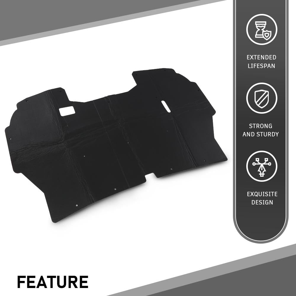 G-PLUS Hood Insulation Pad Truck Under w/Clips Compatible with Ford F150 1992-1996/Fit Ford F250 F350 1992-1997