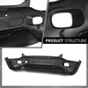 G-PLUS Rear Bumper Cover Compatible with Jeep Renegade 2015-2023, Fit Models w/Park Assist Sensor Holes Only, CH1100A16, 187-01718E, Primed Black