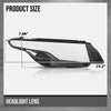 G-PLUS Headlight Lens Cover Compatible with Land Rover Range Rover Evoque 2011-2019 Left & Right Pair Front Headlamp Lens Cover Clear