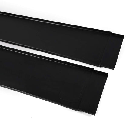 Universal Polyurethane Black Car Side Fender Skirts Extension Rocker Panel Splitter Protector