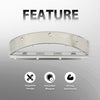 G-PLUS Dash Instrument Bezel Chrome Compatible with 1956 Ford F-Series Pickup Truck 45306 3203B