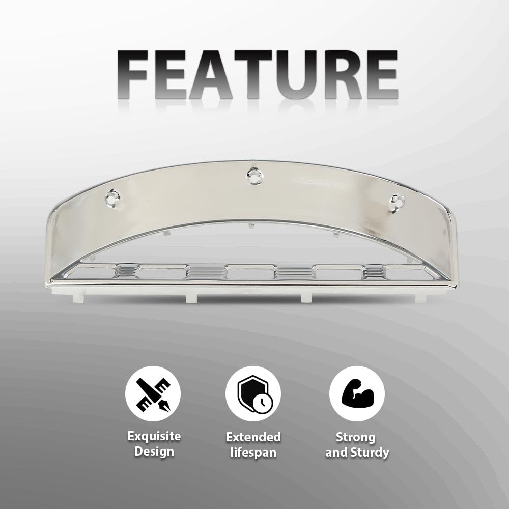 G-PLUS Dash Instrument Bezel Chrome Compatible with 1956 Ford F-Series Pickup Truck 45306 3203B