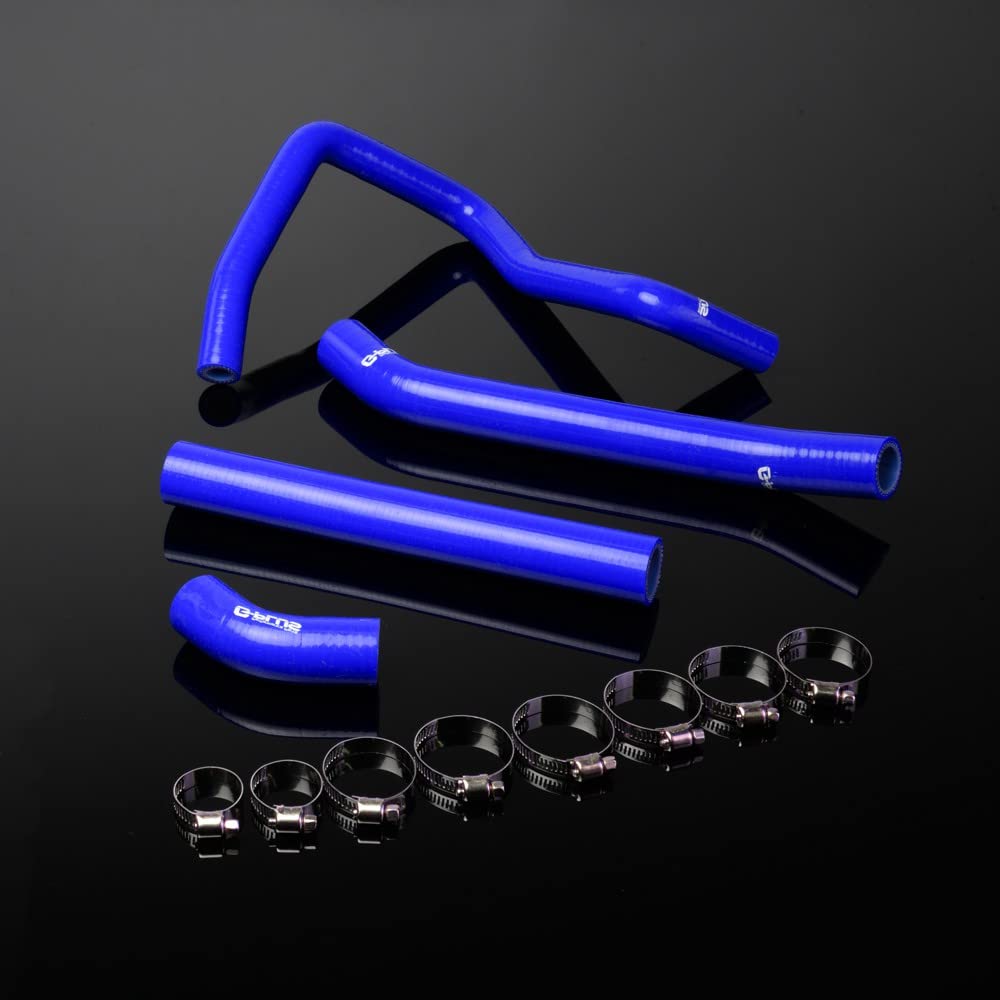 G-PLUS Silicone Radiator Coolant Hose Pipe Kit Clamps Compatible With TRX700 TRX700XX 2006-2009 Blue