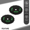 G-PLUS 9-Inch 2PCS Chainsaw Brush Blade 14-Tooth Fit Cutter Trimmer Head Weed Mower Saw Blade Black