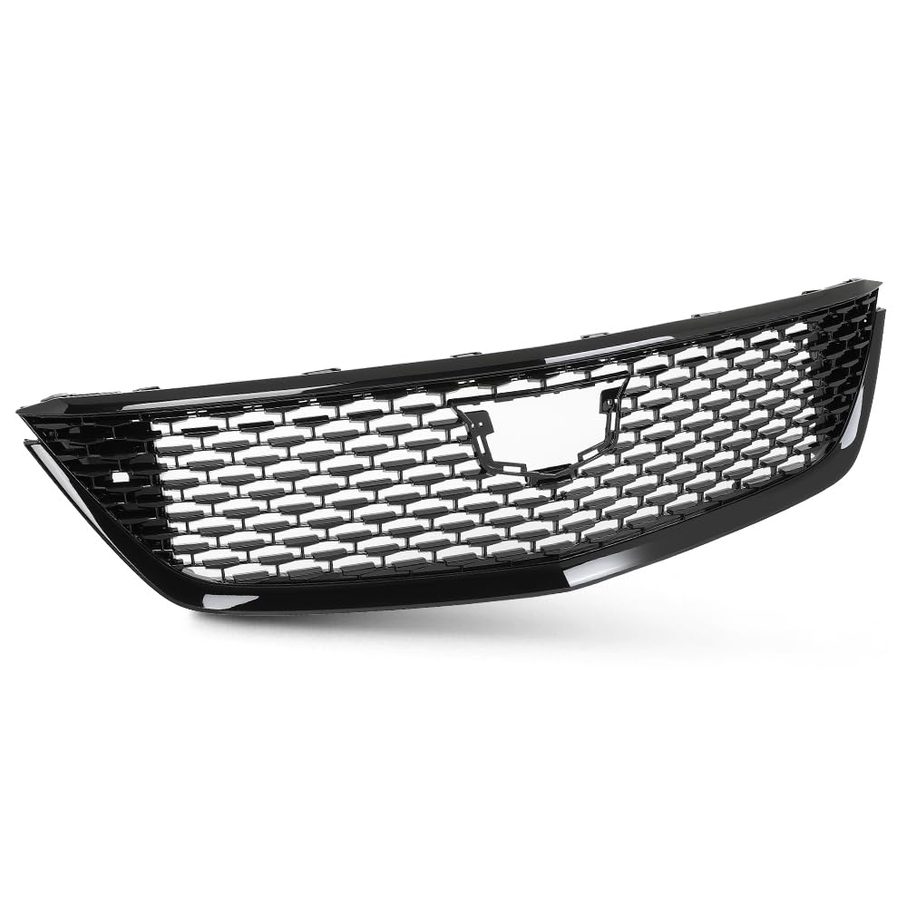 G-PLUS Front Bumper Hood Grille Grill Mesh Compatible with Cadillac CT5 2020-2023 Gloss Black