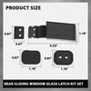 G-PLUS Rear Sliding Window Glass Latch Kit Set Compatible with Dodge D100 D150 D250 D350 Truck 1984-1993,Fit Dodge Ram 1994-2002,Fit Ford F1980-1994