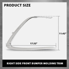 G-PLUS Front Right Bumper Grille Trim for Toyota Camry LE XLE 2021-2023 Close-up View