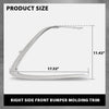 G-PLUS Front Right Bumper Grille Grill Strip Trim, Compatible with Toyota Camry LE XLE 2021-2023, Passenger Side, 5271206120