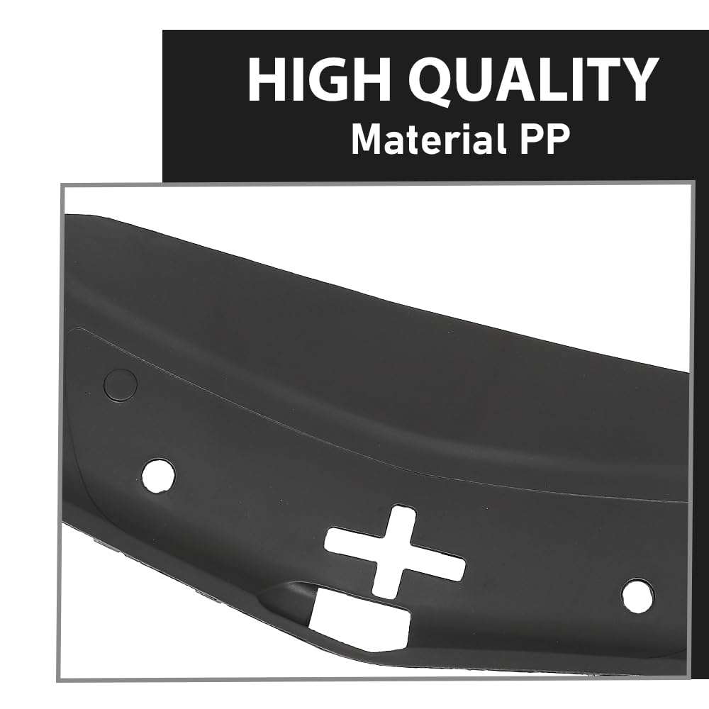 G-PLUS Radiator Support Cover Compatible with Cadillac XTS 2013-2017,Not Fit For Twin Turbo Model 64929DJ, GM1224122, 23205335 Black