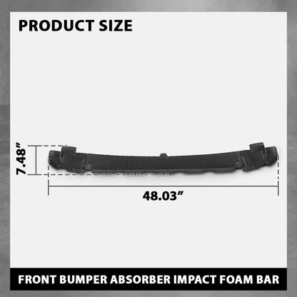 G-PLUS Front Bumper Absorber Impact Foam Bar Compatible with Toyota Corolla SE XSE 2020-2021 Black