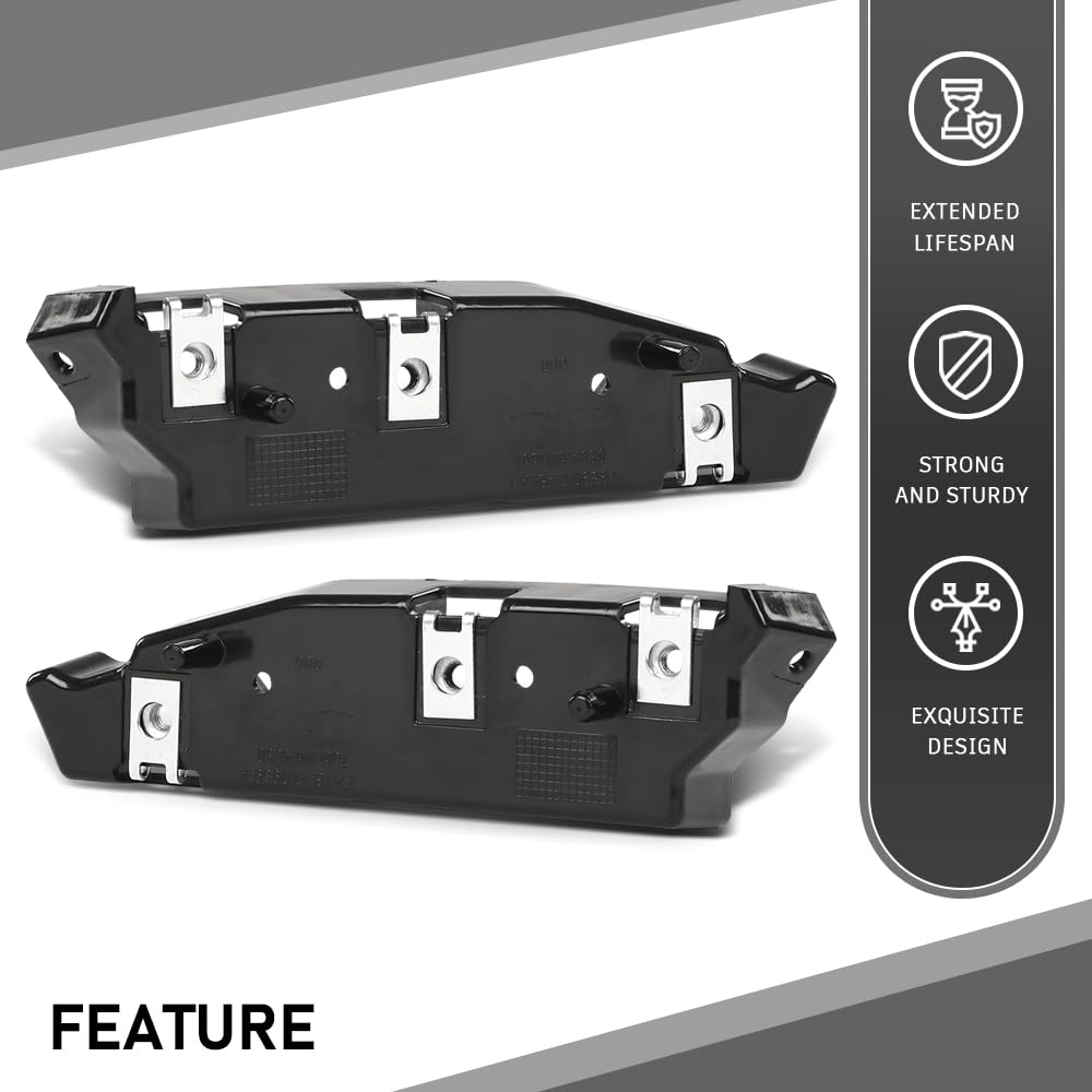 G-PLUS Pair Front Bumper Bracket, Compatible with Lincoln MKX (submodel: Black Label, Premiere, Reserve, Select) 2016-2018, LH Driver and RH Passenger Side 2PCS, FA1Z17C947A, FA1Z17C947B
