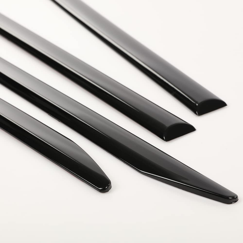 G-PLUS Chrome ABS Body Side Moldings Trim 4pcs Fit Dodge RAM 1500 2019-2021 Crew Cab Door Molding Trim Kit Strips Universal Door Protector Automotive Molding Trim
