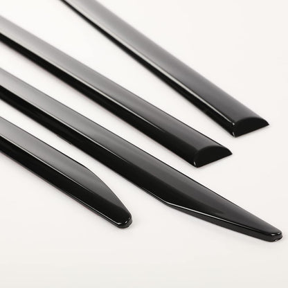 G-PLUS Chrome ABS Body Side Moldings Trim 4pcs Fit Dodge RAM 1500 2019-2021 Crew Cab Door Molding Trim Kit Strips Universal Door Protector Automotive Molding Trim