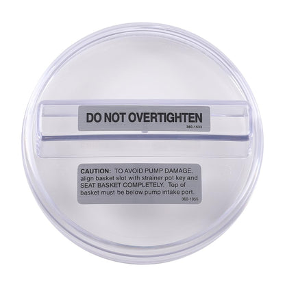 G-PLUS Clear Pool Pump Strainer Lid 1121-1429 Fit Lomart Ultra Promega 3 Fit Embassy High Performance Pump Fit Doughboy Powerline XP
