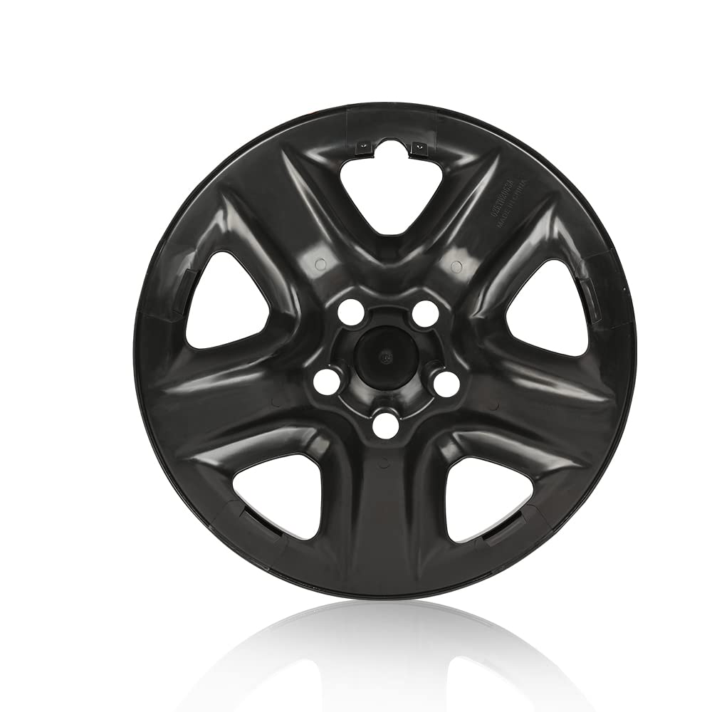 G-PLUS Wheel Skins Hub Caps Full Rim Covers 17" Compatible with 2006-2012 Toyota RAV4,Auto Tire Replacement Exterior Chrome Wheels Cap Cover with 5 Spoke Black (4PC)