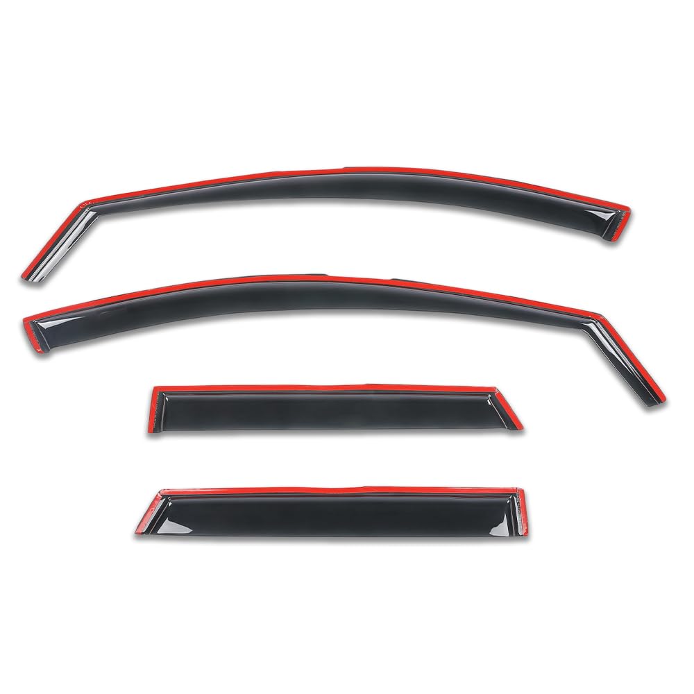 G-PLUS in-Channel Auto Vent Window Visor Compatible with Hyundai Santa Cruz 2022-2026 4PCS Smoky