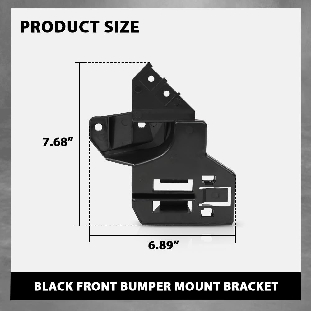 G-PLUS Front Bumper Mount Bracket Compatible with Range Rover 2003-2009 Black
