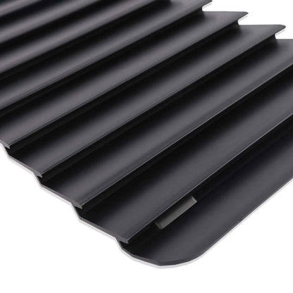 G-PLUS Hood Louver Inserts Compatible with Chevy Camaro Z28 & IROC 1985 1986 1987 1988 1989 1990 Hood Louver Ornament Set Satin Black Finish Left and Right 748557