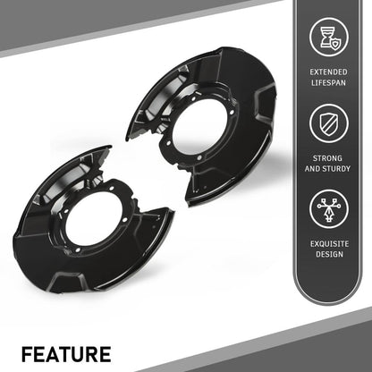 G-PLUS Front Brake Dust Shields Set Fit 1996-2002 Toyota 4Runner,Fit 1995-2004 Toyota Tacoma Black