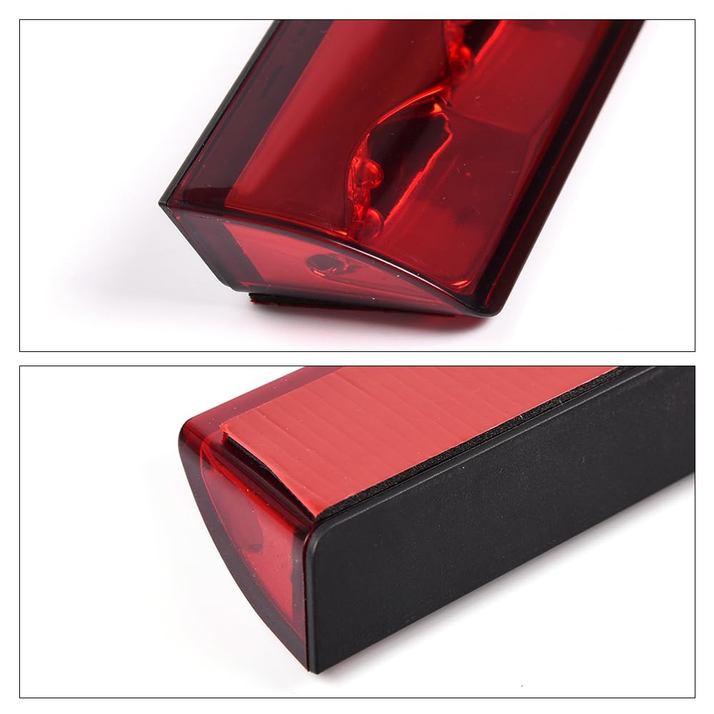 G-PLUS Red Lens LED 3rd Brake Light Fit Leer, ARE, Century, Jason and Astro LED Recessed 3rd Third Brake Light Lamp AT-LED-36R Chrome Housing
