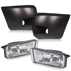 G-PLUS Front Bumper Fog Lights & End Cap Set for Chevy Silverado 1500 2007-2013