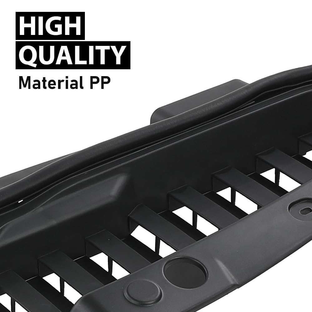 G-PLUS Upper Radiator Support Cover Compatible with Chevy Silverado 1500 2019-2023,Fit Chevy Silverado 1500 LTD 2022 Black