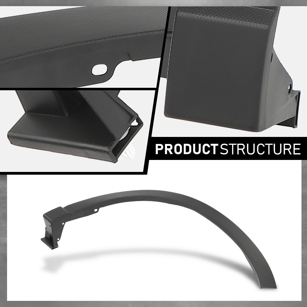 G-PLUS Front Right Fender Flare Compatible with Subaru Forester 2019 2020 2021 Wheel Arch Molding 91112SJ200, SU1291102