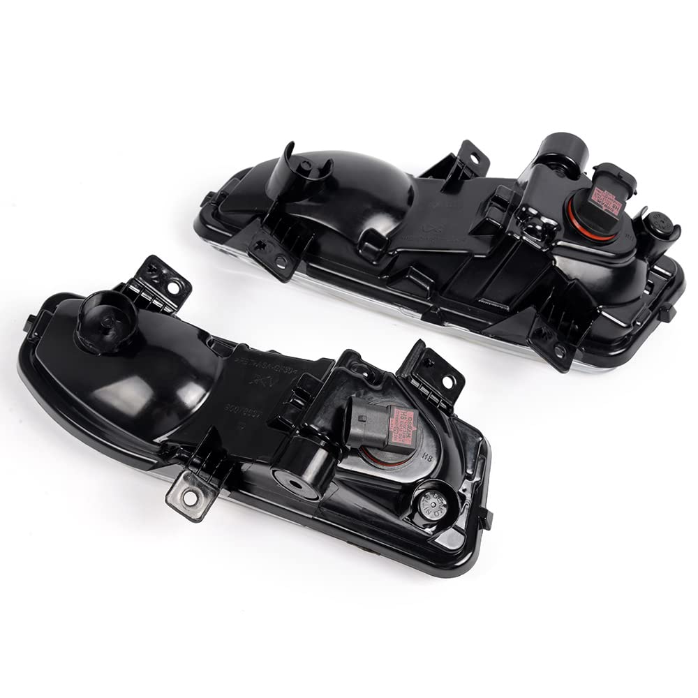 G-PLUS Front Bumper Fog Lights Set W/Bracket Compatible with 2017-2018 Nissan Rogue S SL SV Clear Lens Driving Fog Lamps A Pair W/Bezel