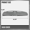 G-PLUS Dashboard Dash Cover Compatible with Ford F100 F150 F250 F350 Bronco 1980 1981 1982 1983 1984 1985 1986, Light Gray