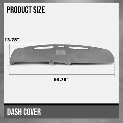 G-PLUS Dashboard Dash Cover Compatible with Ford F100 F150 F250 F350 Bronco 1980 1981 1982 1983 1984 1985 1986, Light Gray