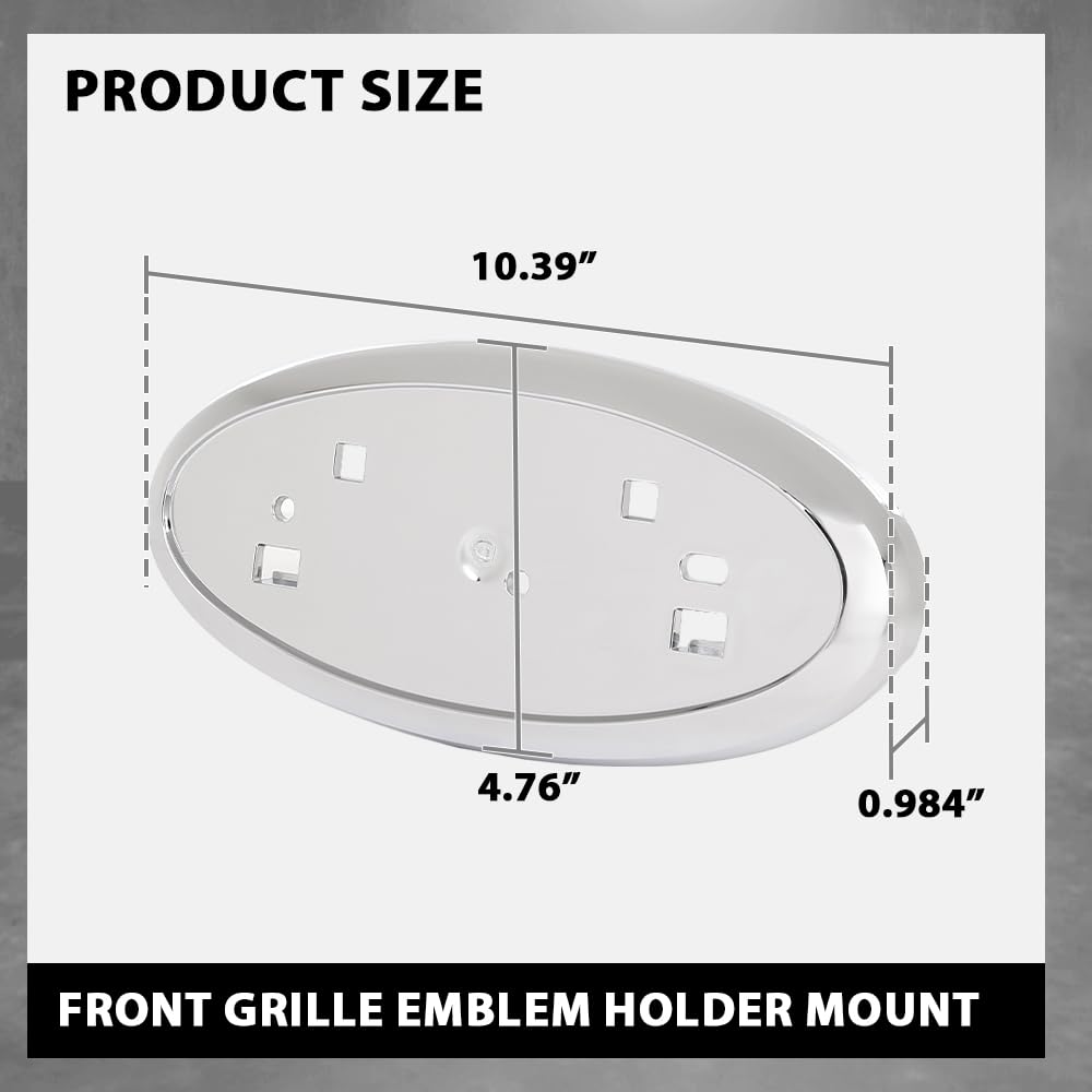 G-PLUS Front Grille Emblem Holder Mount, Compatible with Ford Edge 2011-2014, BT4Z-8200-B, BT4Z8200B