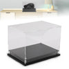 G-PLUS Boxing Glove Display Case Fit for Full Size Boxing Glove,Baseball Glove Display Case Holder Showcase Clear Case Black Base Riser Stand