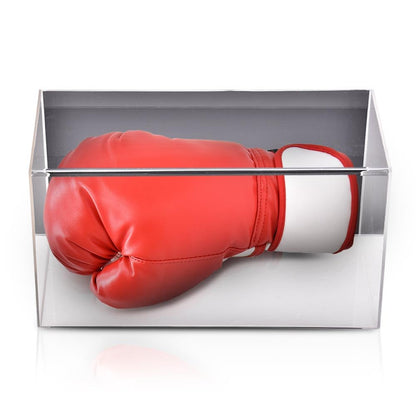 G-PLUS Boxing Glove Display Case Baseball Mitt UV-Protected Display Case Wall Mount Horizontal Show Case Acrylic(Not Suitable for Vertical Hanging)