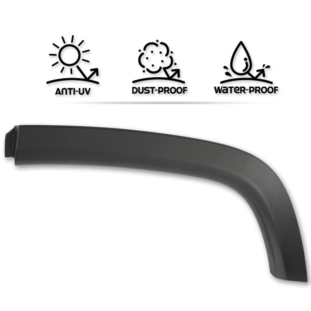 G-PLUS Rear Left Fender Flare Compatible with Jeep Compass 2017-2022 Wheel Cover Protector Wheel Opening Molding Arch Trim UP10RXFAB Black