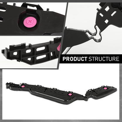 G-PLUS Rear Driver Side Bumper Bracket Compatible with Toyota Highlander 2020 2021 2022 2023 521560E100