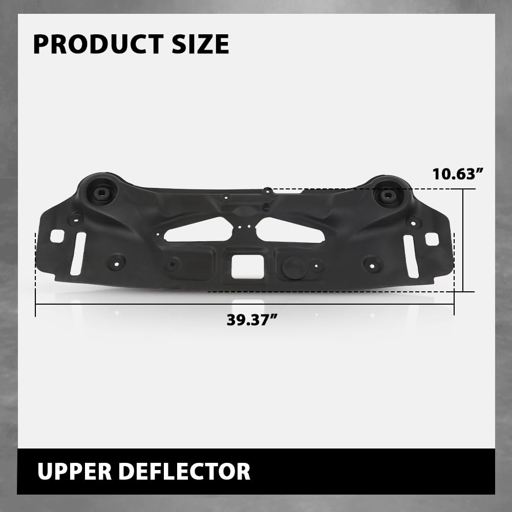 G-PLUS Radiator Support Cover Compatible with Jaguar XJ XJR575 XJR 2010-2019 Upper Deflector Assembly C2D5916, JA1224100