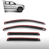 G-PLUS in-Channel Window Visors Window Deflectors Side Wind Deflector Compatible with Chevy Colorado Crew Cab 2023-2025 Fit GMC Canyon Crew Cab 2025 Not Fit Extended/Double Cab 4PCS Smoke