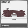 G-PLUS TPE Molded Dashboard Dash Cover Compatible with Honda Acura TL 2004 2005 2006 2007 2008 Dash Board Cover Red