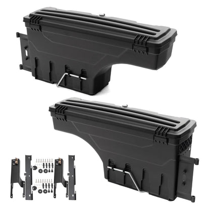 G-PLUS Truck Bed Storage Box Compatible With Ford F250 F350 Super Duty 2017-2020,Tool Box Left 2PCS Set Driver & Right Passenger Side