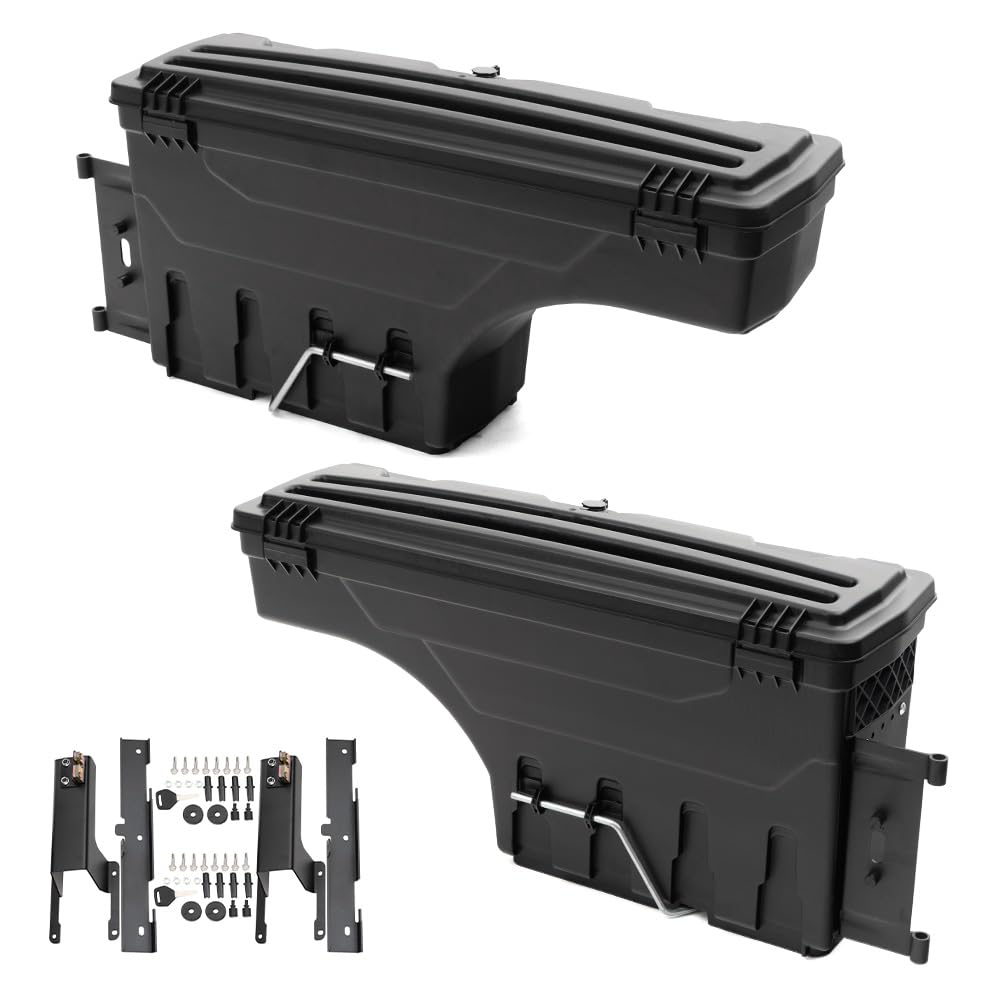 G-PLUS Truck Bed Storage Box Compatible With 2017-2020 Ford F250 F350 Super Duty,Tool Box Left 2PCS Set Driver & Right Passenger Side