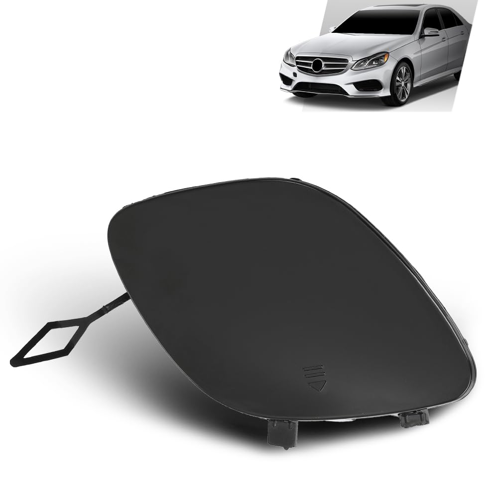 G-PLUS Front Bumper Tow Hook Cover Cap Compatible with Benz W212 E-Class E200 E250 E300 E350 E400 E500 E550 Sedan & Wagon 2014-2016,Not Fit For Cars With AMG Front Bumper 2128850526