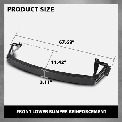 G-PLUS Front Lower Bumper Reinforcement Steel Compatible with Cadillac SRX (submodel: Base, Luxury, Performance, Premium) 2010-2016 20810856, GM1007111 Black