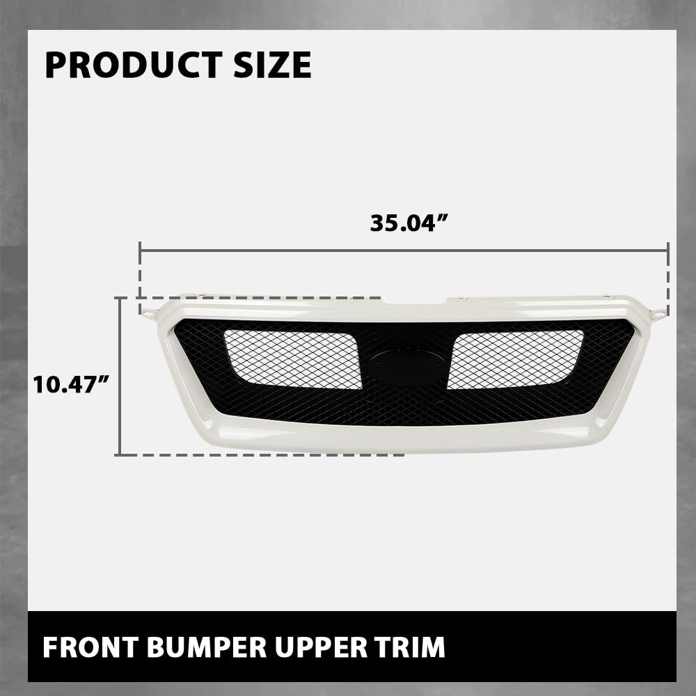 G-PLUS Mesh Grill Compatible with Suabru Impreza 2012-2014, Fit Subaru Impreza WRX/WRX STi 2012-2014, Fit Subaru XV Crosstrek 2013-2014 J1010FJ000 Front Bumper Mesh Grille Assembly