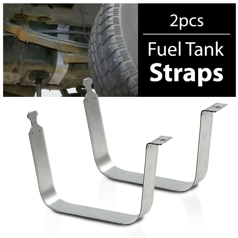 G-PLUS Fuel Tank Straps Compatible with Chevy Silverado GMC Sierra 1500 2500 3500 & HD 1999-2018 15206818 15288145 15710284 2 PCS