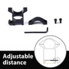 G-PLUS Scope Rings Mount Fit 1" Diameter 10mm 3/8" High Profile See-Thru Dovetail 2PCS Black