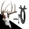 G-PLUS Black 3PCS Wall Hanger Hook European Antler Style Wall Mount Bracket for Hanging Mounting Elk Deer Antelope Living Room Bedroom Home Decor