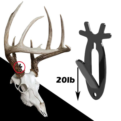 G-PLUS Black 3PCS Wall Hanger Hook European Antler Style Wall Mount Bracket for Hanging Mounting Elk Deer Antelope Living Room Bedroom Home Decor